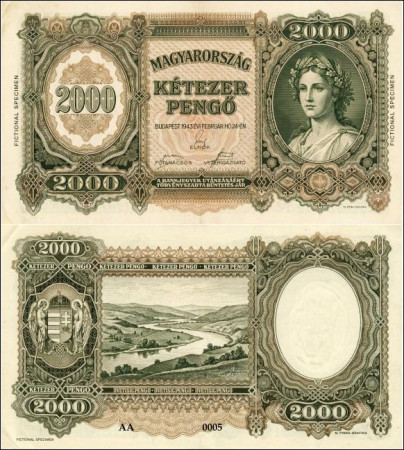 Maďarsko 2000 pengő (súkromná tvorba)